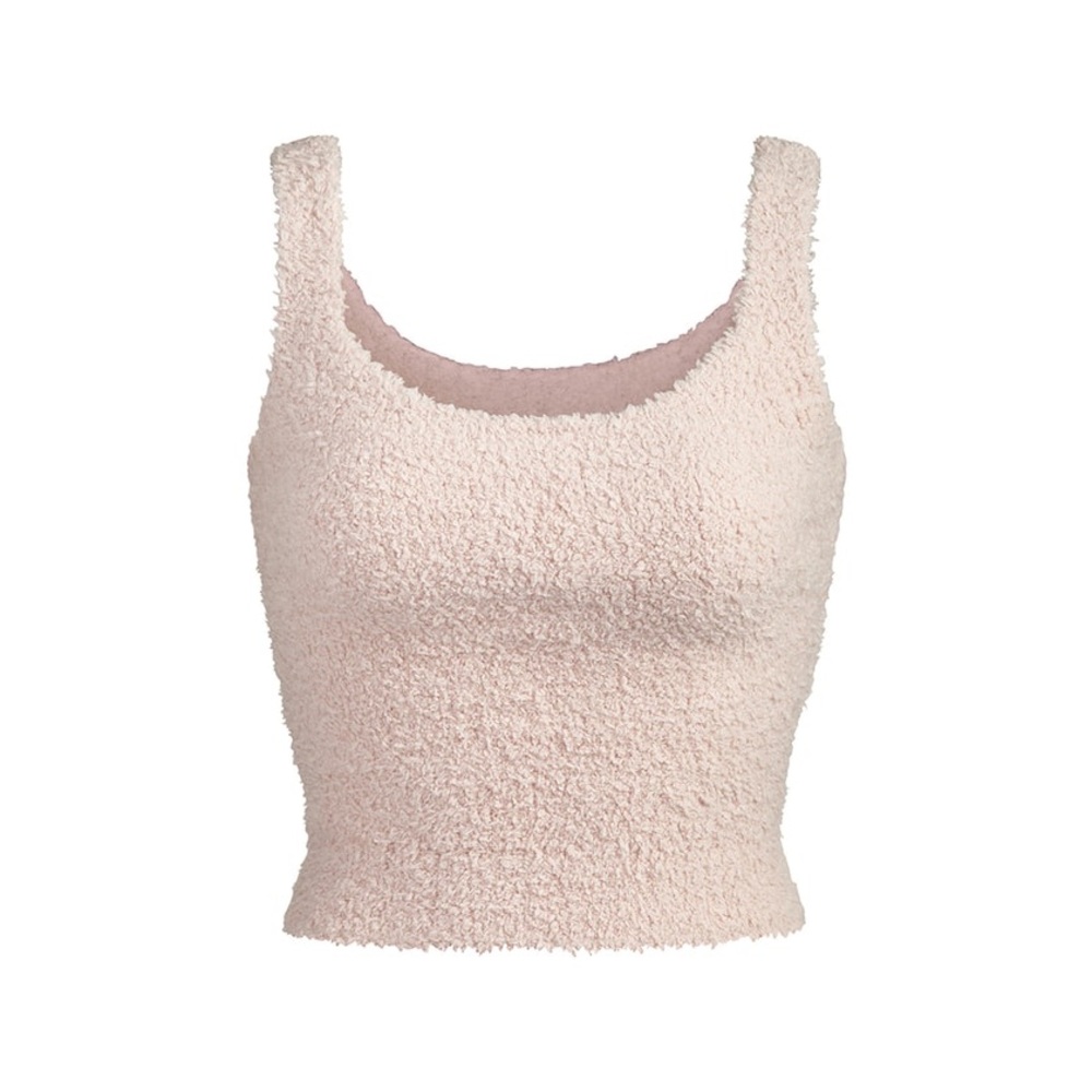 SKIMS Soft Bouclé Tank Top in Light Blush